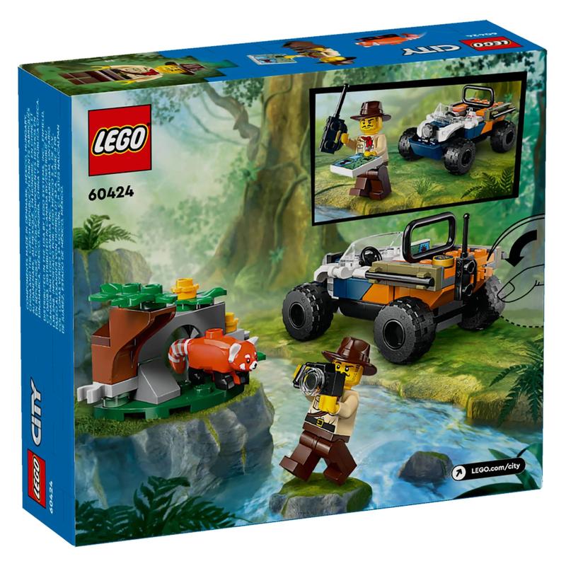 Lego City Missão Jungle Explorer ATV Panda Vermelho 92 Peças